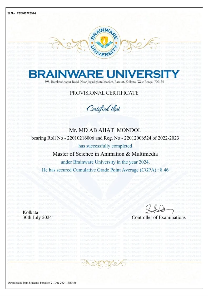 Master of Science — Animation & Multimedia