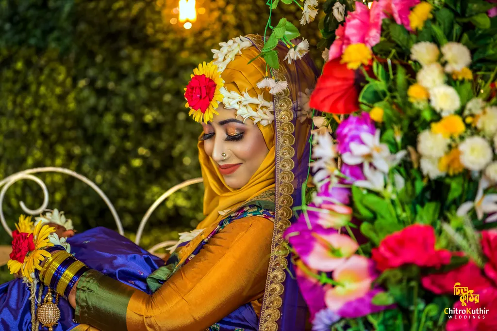 Holud (gaye holud) ceremony photography by ChitroKuthir Weddings, Bangladesh