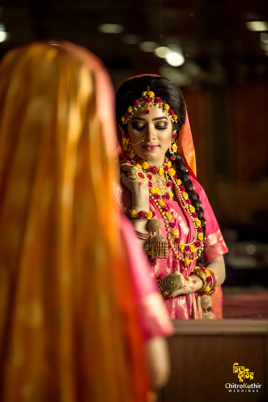 Holud (gaye holud) ceremony photography by ChitroKuthir Weddings, Bangladesh