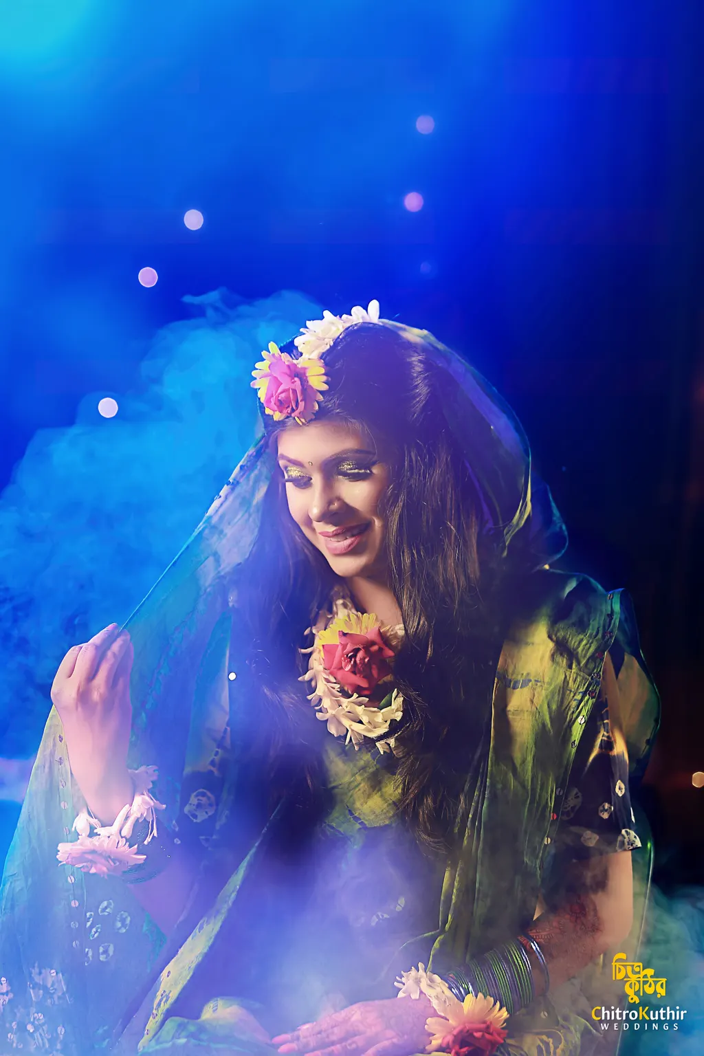 Mehendi ceremony photography by ChitroKuthir Weddings, Bangladesh