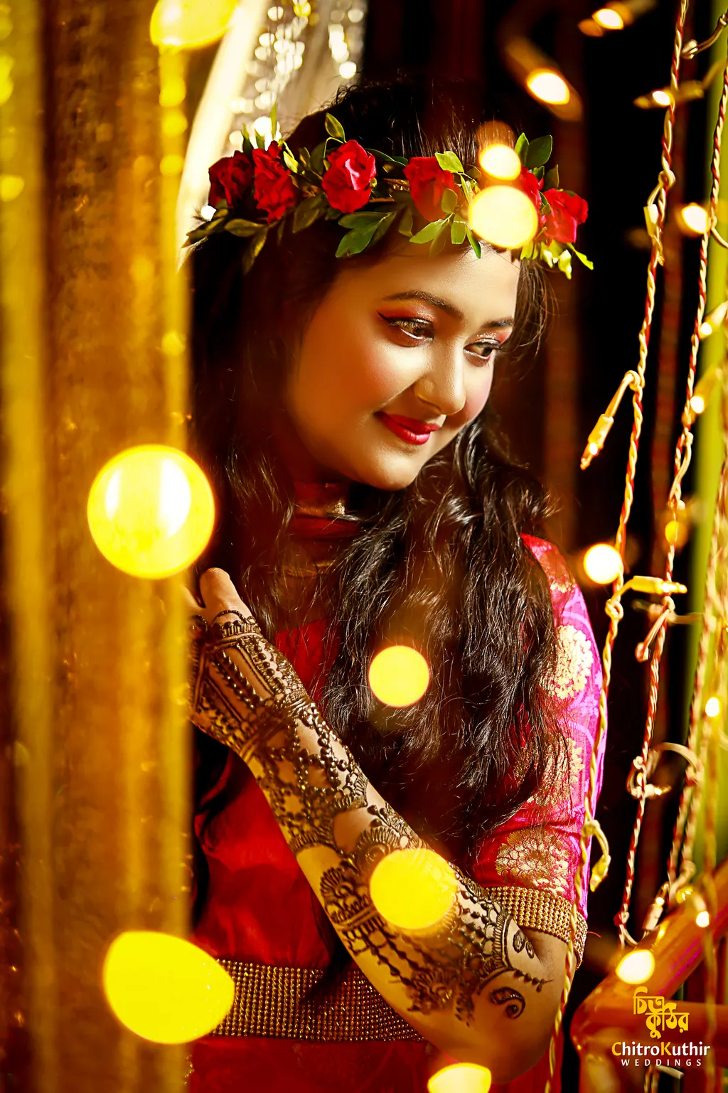 Mehendi ceremony photography by ChitroKuthir Weddings, Bangladesh