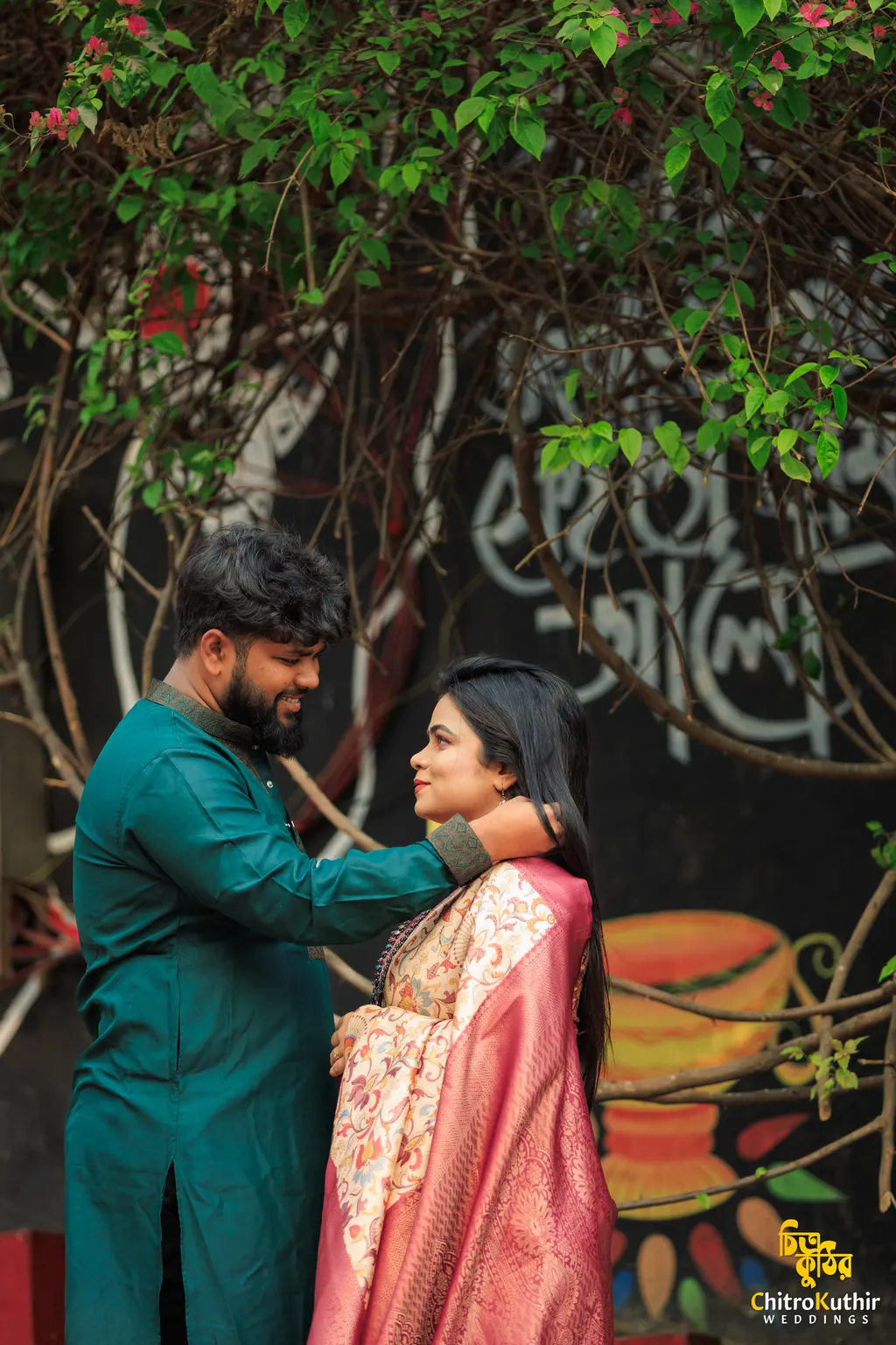 Outdoor pre-wedding photography by ChitroKuthir Weddings, Bangladesh