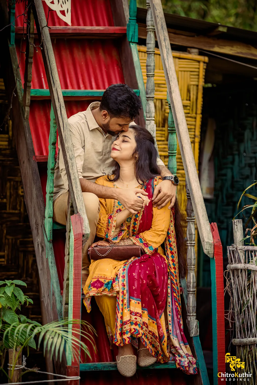 Outdoor pre-wedding photography by ChitroKuthir Weddings, Bangladesh