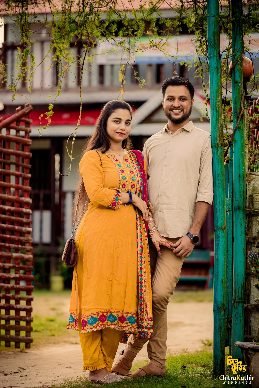 Outdoor pre-wedding photography by ChitroKuthir Weddings, Bangladesh