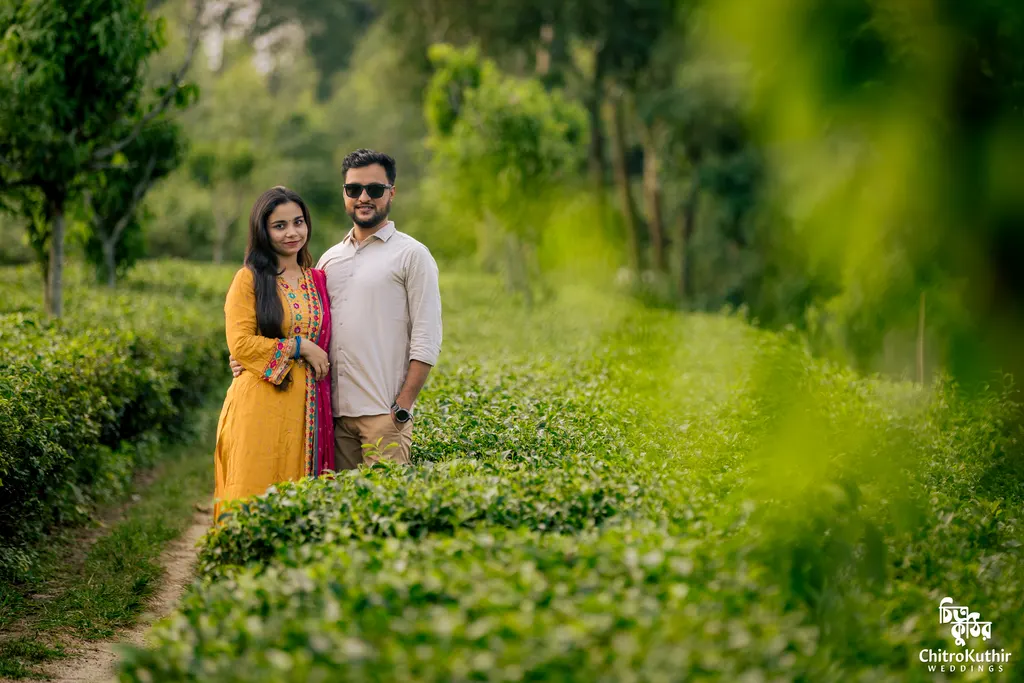Outdoor pre-wedding photography by ChitroKuthir Weddings, Bangladesh