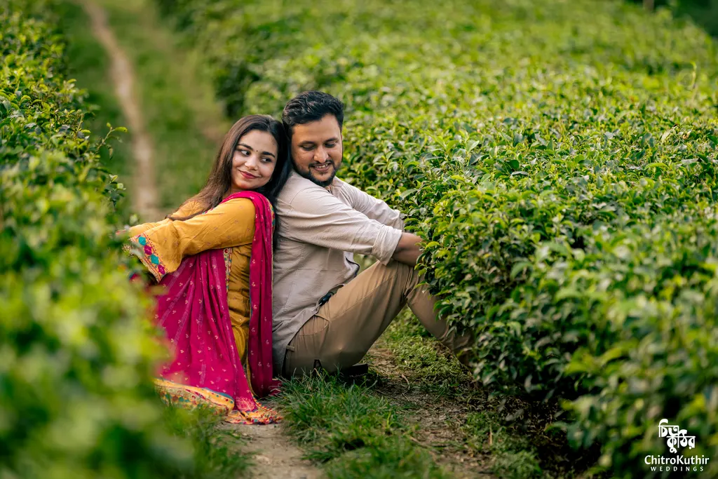 Outdoor pre-wedding photography by ChitroKuthir Weddings, Bangladesh