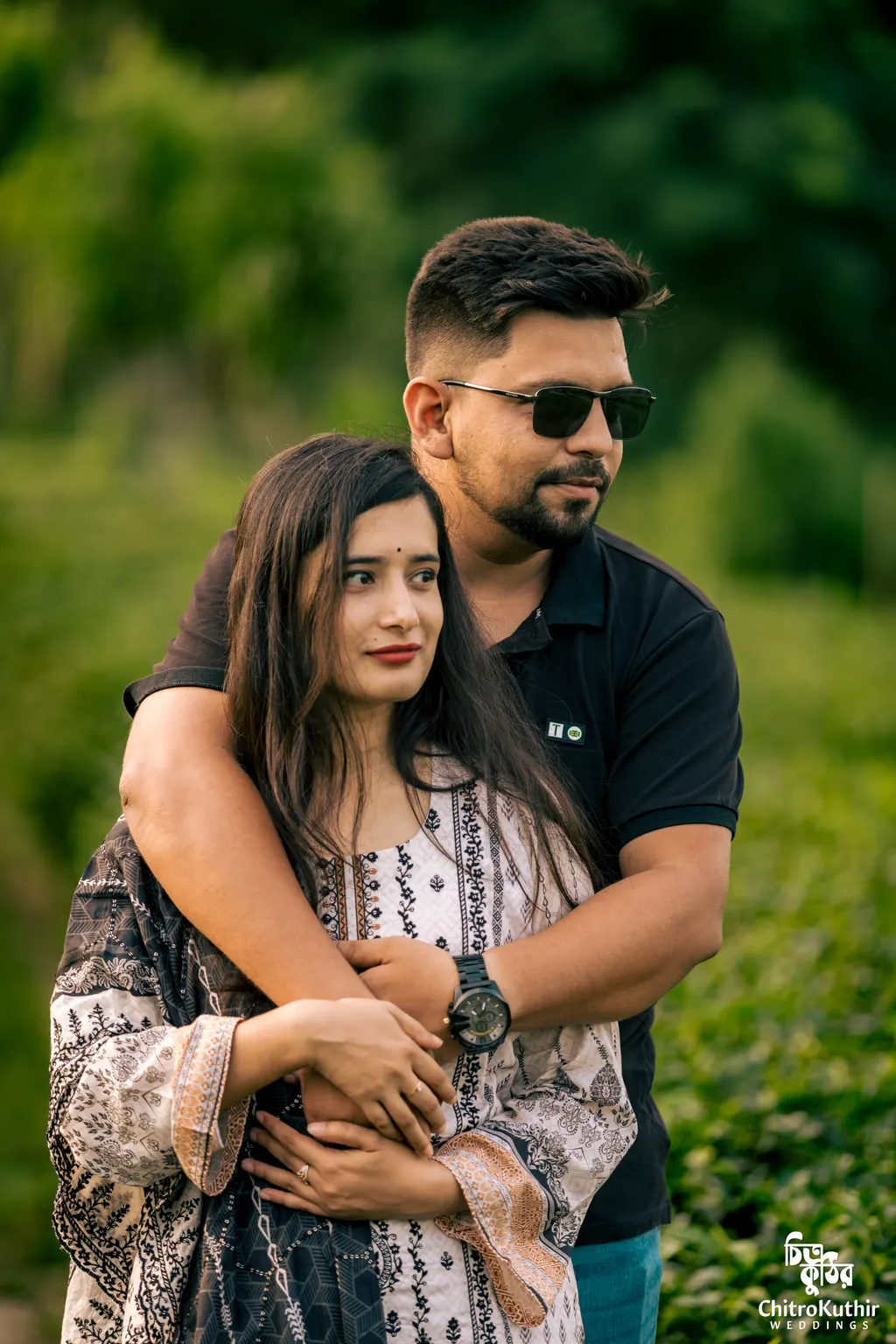 Outdoor pre-wedding photography by ChitroKuthir Weddings, Bangladesh