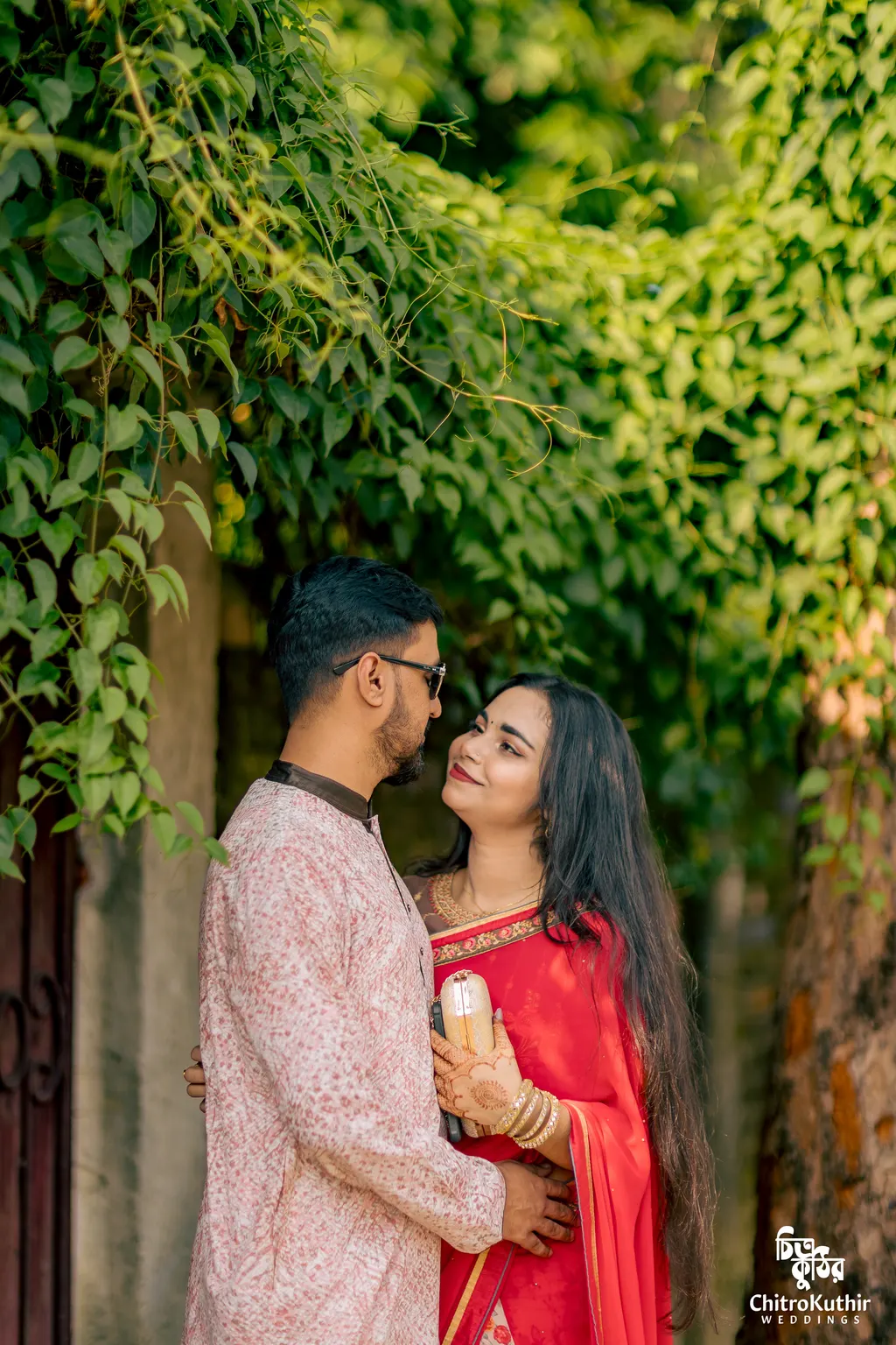 Outdoor pre-wedding photography by ChitroKuthir Weddings, Bangladesh
