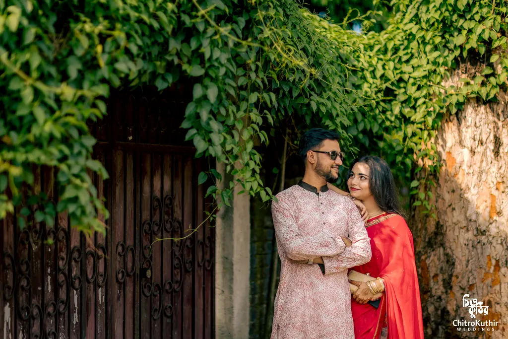 Outdoor pre-wedding photography by ChitroKuthir Weddings, Bangladesh
