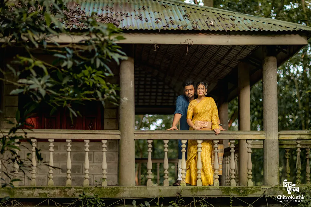 Outdoor pre-wedding photography by ChitroKuthir Weddings, Bangladesh