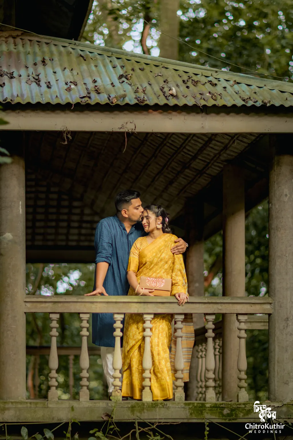 Outdoor pre-wedding photography by ChitroKuthir Weddings, Bangladesh