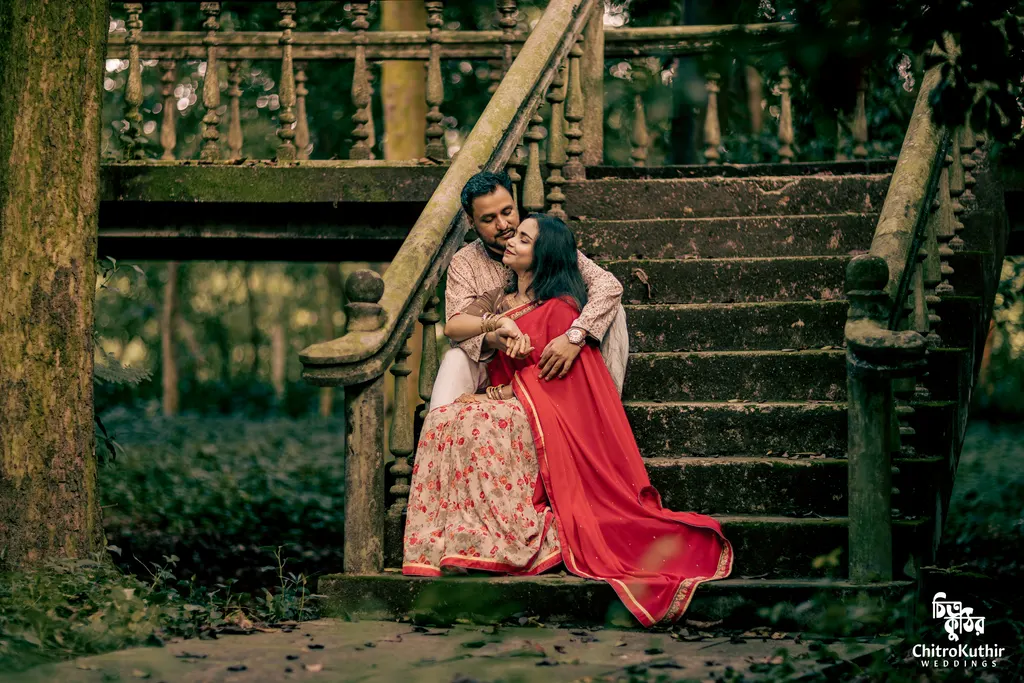 Outdoor pre-wedding photography by ChitroKuthir Weddings, Bangladesh