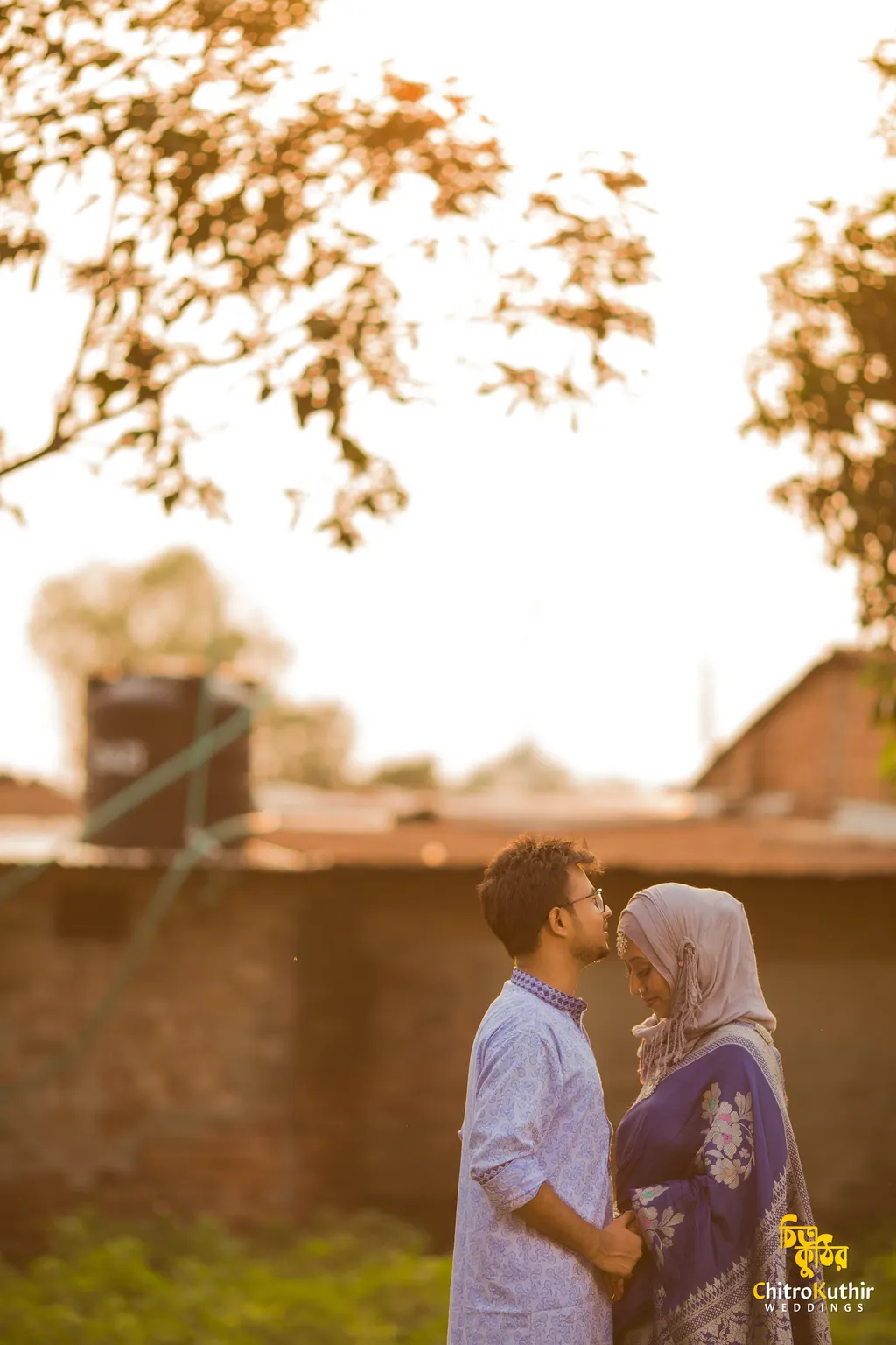 Outdoor pre-wedding photography by ChitroKuthir Weddings, Bangladesh