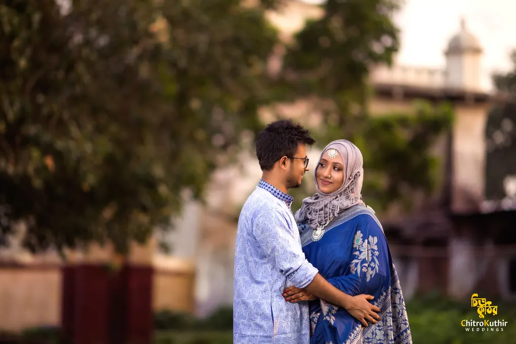 Outdoor pre-wedding photography by ChitroKuthir Weddings, Bangladesh