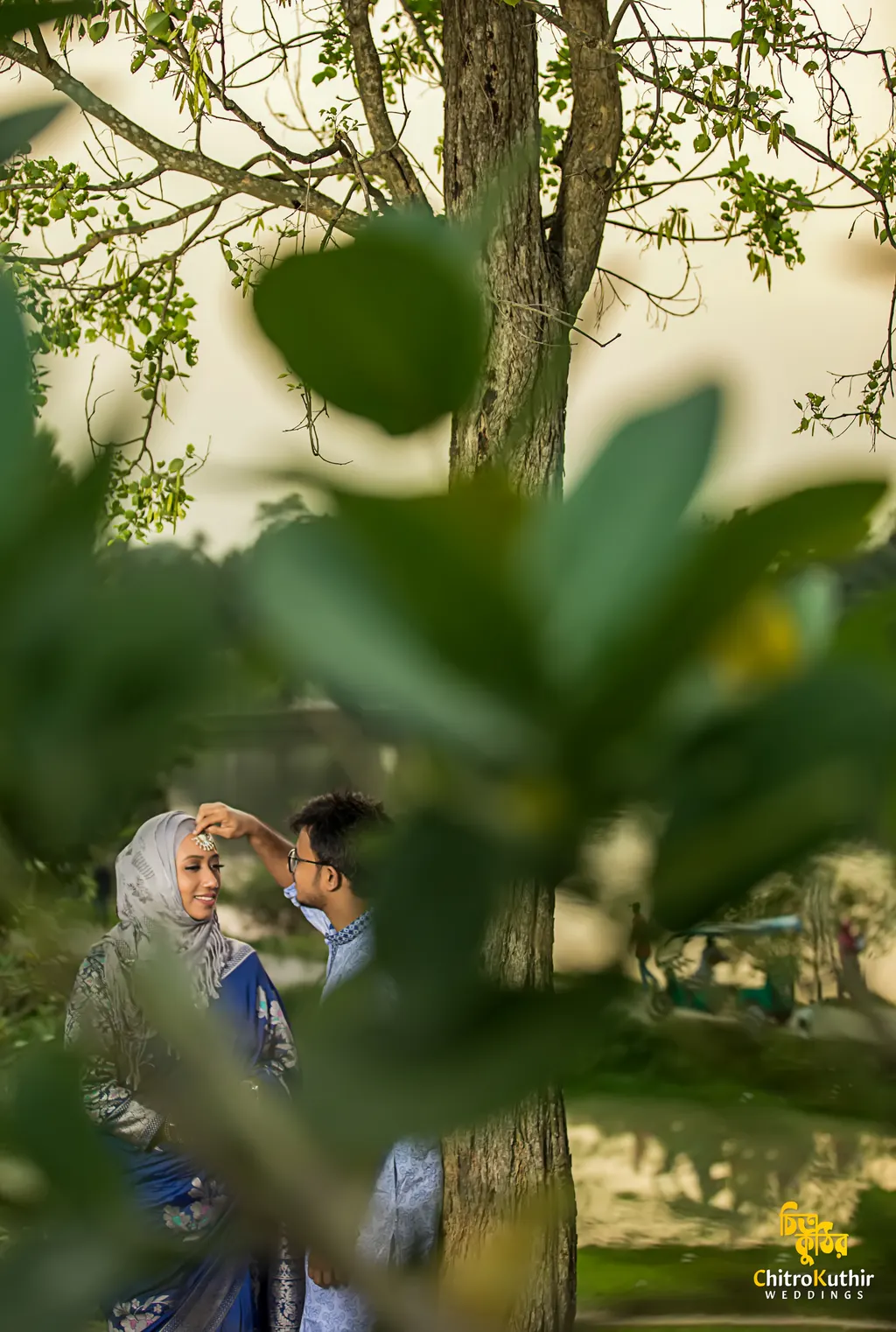 Outdoor pre-wedding photography by ChitroKuthir Weddings, Bangladesh