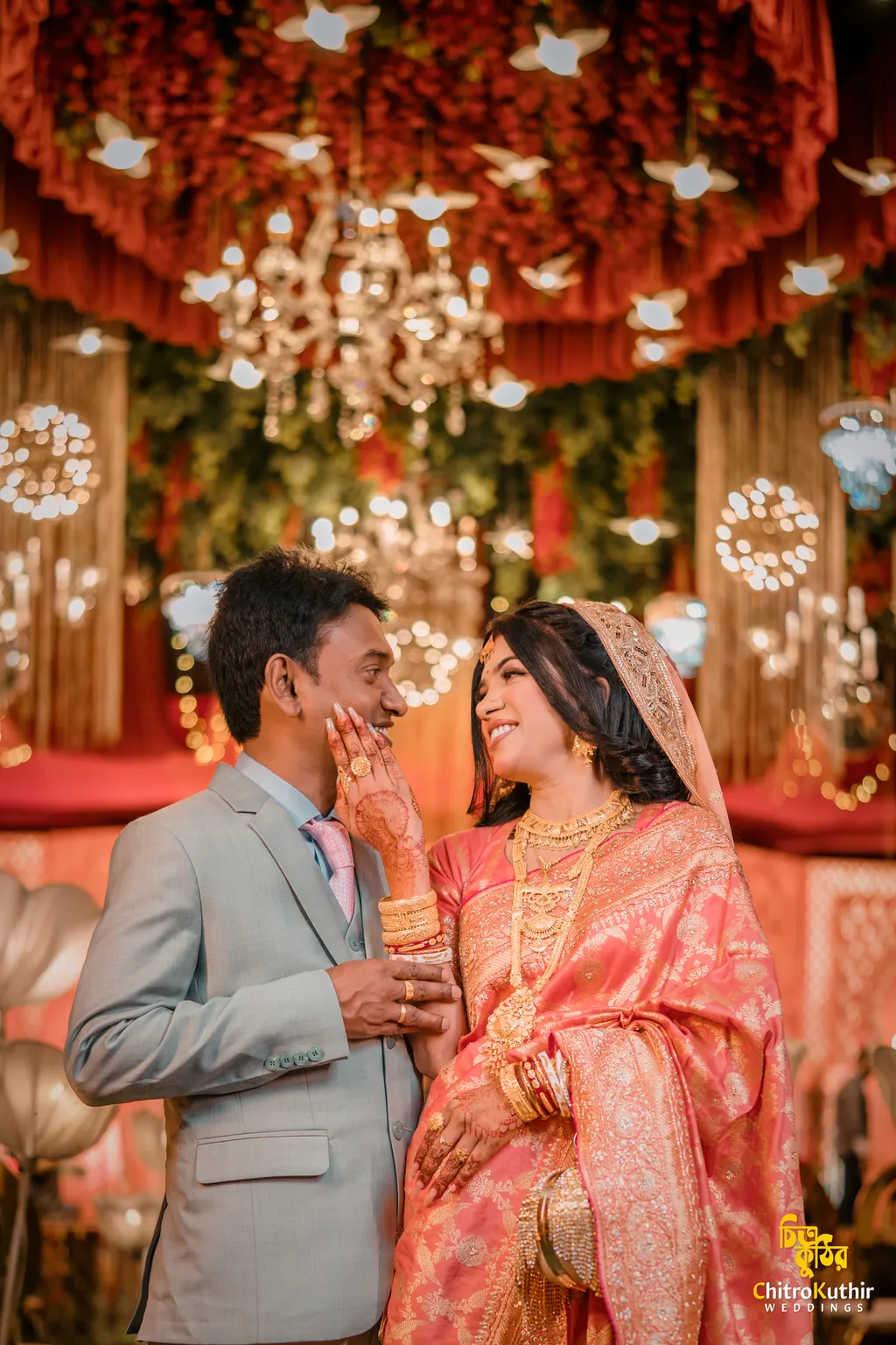 Wedding reception photography by ChitroKuthir Weddings, Bangladesh