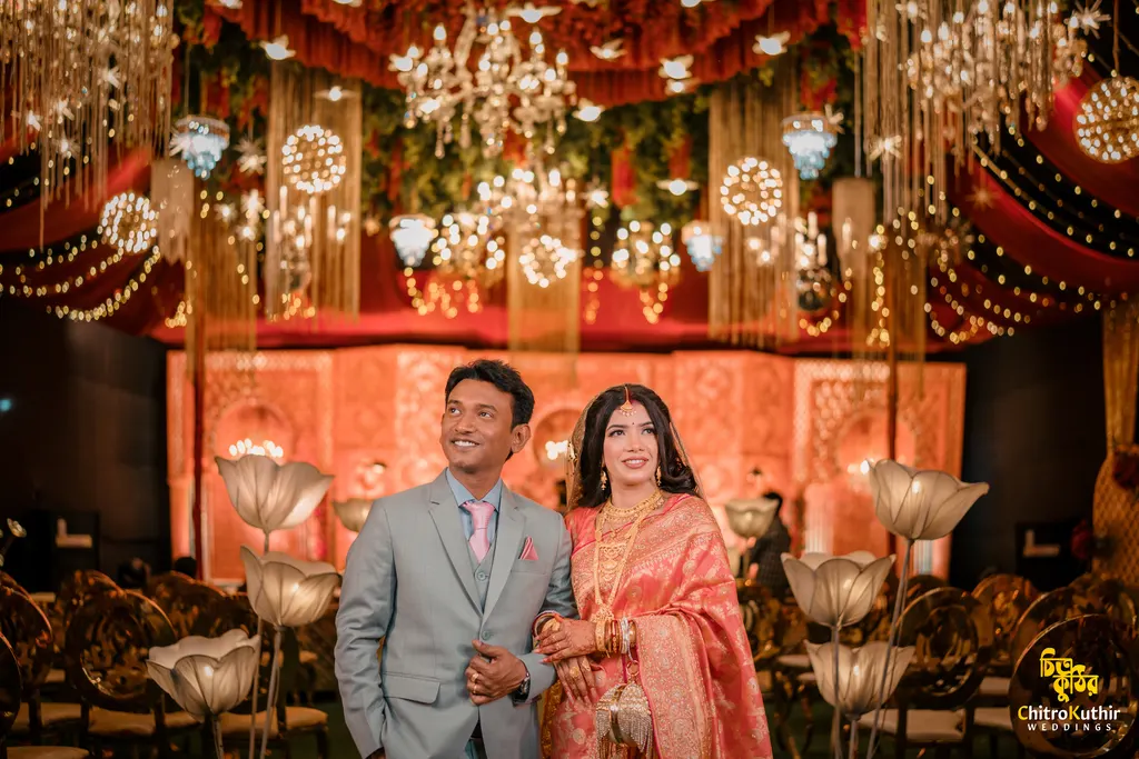 Wedding reception photography by ChitroKuthir Weddings, Bangladesh