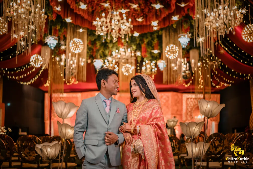 Wedding reception photography by ChitroKuthir Weddings, Bangladesh