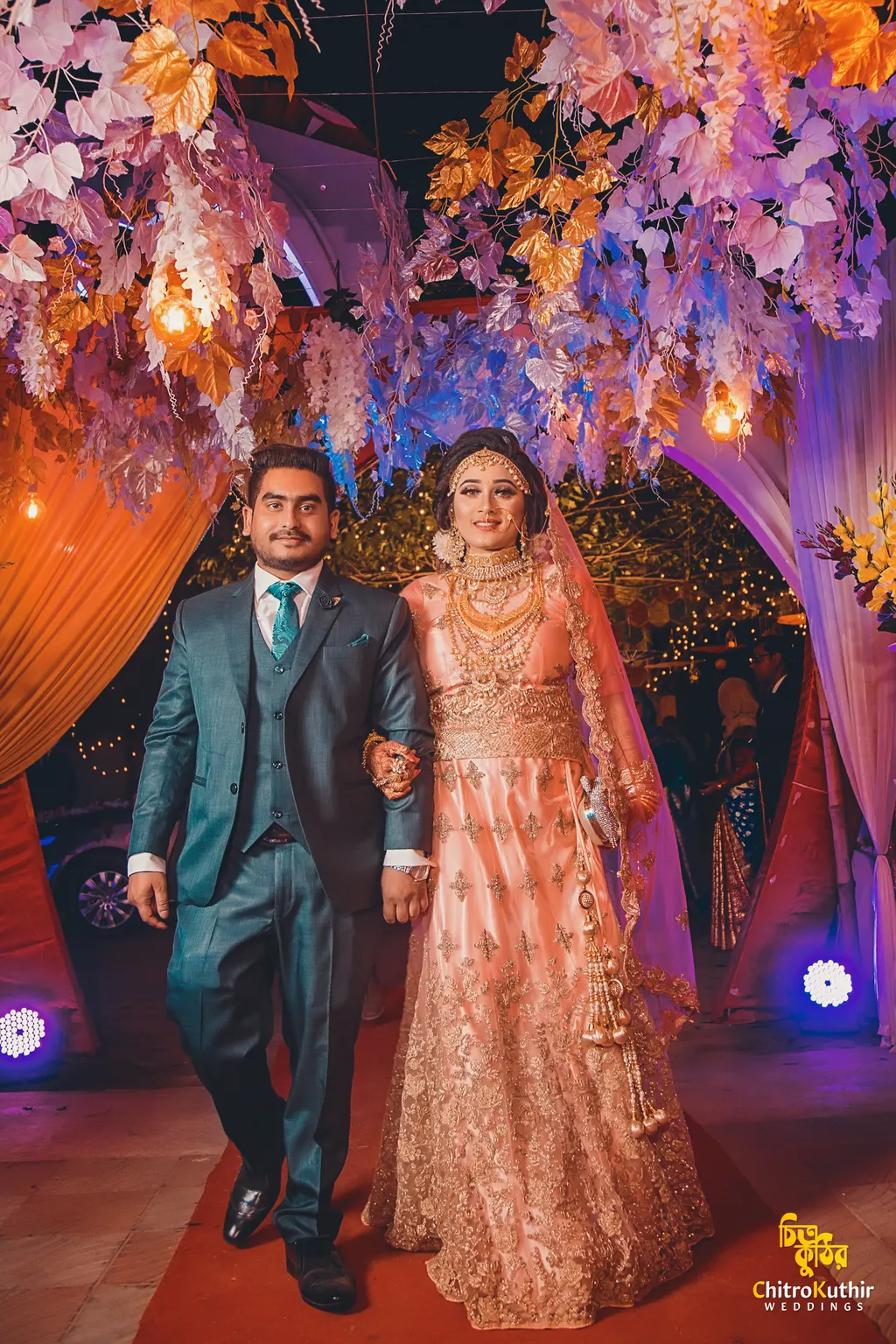 Wedding reception photography by ChitroKuthir Weddings, Bangladesh