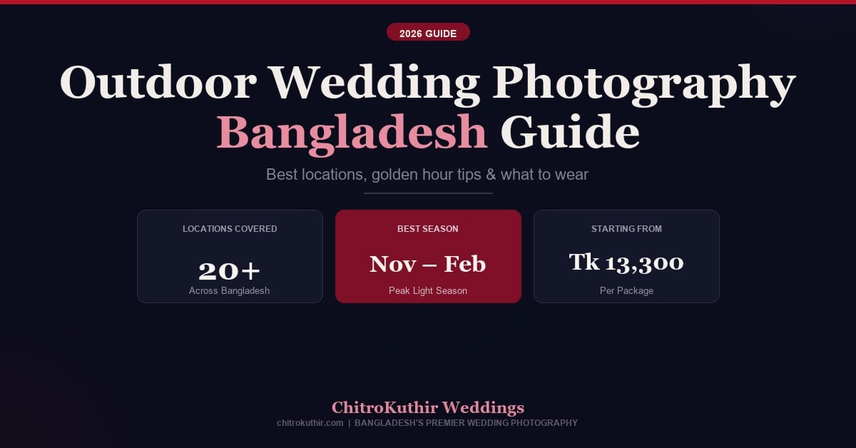 Outdoor Wedding Photography Bangladesh: Best Locations & Guide 2026