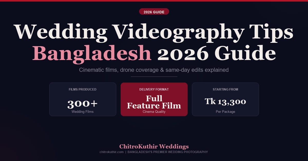 Wedding Videography Tips Bangladesh: 2026 Guide for Couples